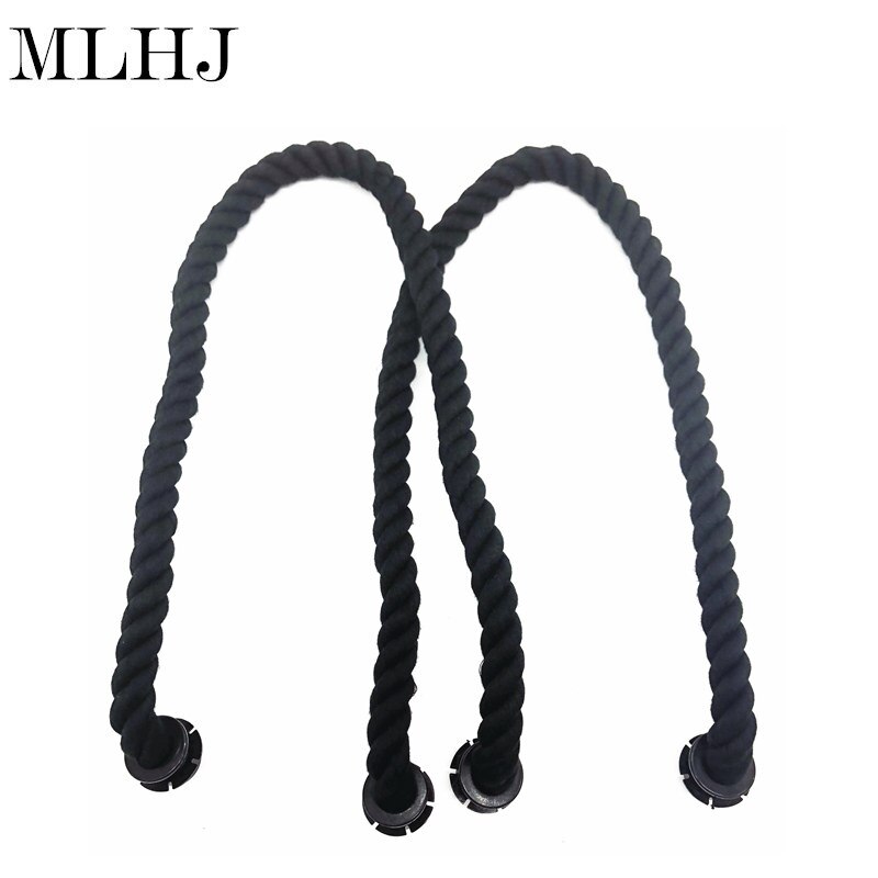 Mlhj til obag farverige håndtag 45cm 65cm 80cm hamperov obag 1 par: Sort
