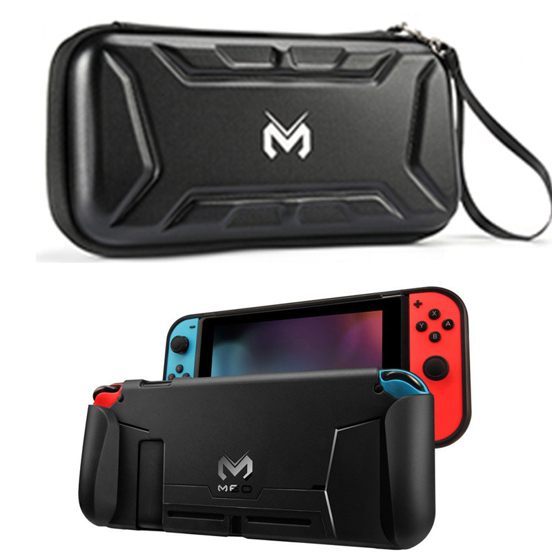 Nintend Schalter Zubehör Schutzhülle TPU Shell Harte Lagerung Stehen Wasserdichte Reise Tragen Fall Tasche für Nintendos Schalter: Bag with TPU Shell