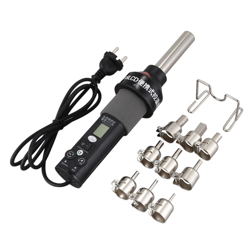 Prise ue, 450W 450 degrés réglable électronique chaleur Air outil 8018 Lcd dessoudage Station de soudure: Default Title