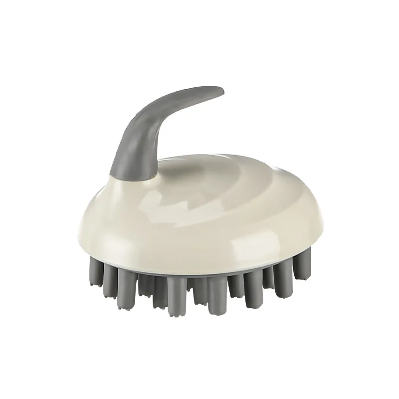 Siliconen Shampoo Borstel Huishoudelijke Haar Schoonmaken Shampoo Doet Geen Pijn Het Hoofd Nat En Droog Massage Shampoo Kam Met Handvat: Rood