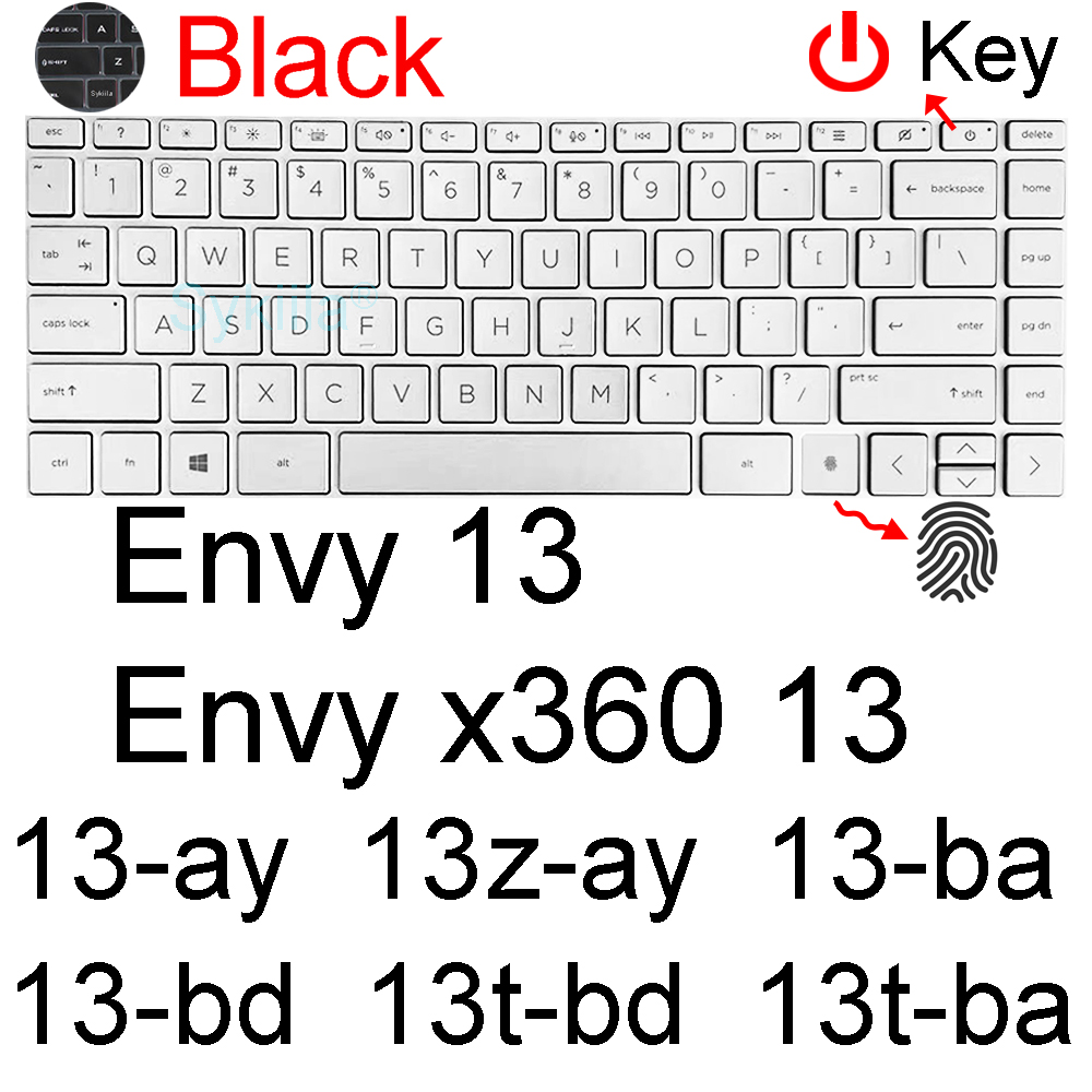 Housse de clavier pour HP ENVY 13 13-BF 13-AY 13-AR 13-BA X360 13-BD 13-AG 13-AH 13-AQ 13-M 13-D, étui de protection en Silicone 13.3: Orange
