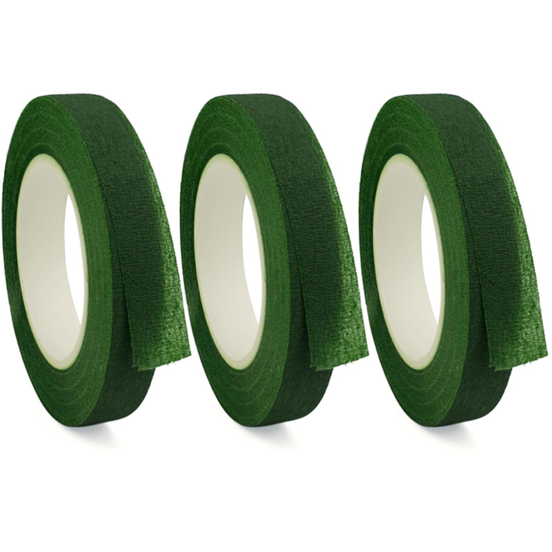 Bouquet Floral Stem Tape DIY Artificial Flowers Bouquets Tape Self-adhesive Wrapping Green Tape for Wedding Party Decor Supplies