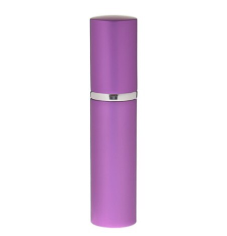 5ML Mini Draagbare Aluminium Navulbare Parfum Fles Met Spray Lege Cosmetische Containers Met Verstuiver voor Reiziger: Purple