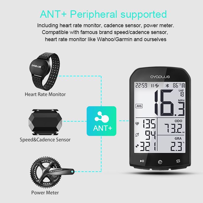 CYCPLUS M1 bicycle GPS waterproof ipx6 Bike computer cycling Speedmeter wireless Stopwatch