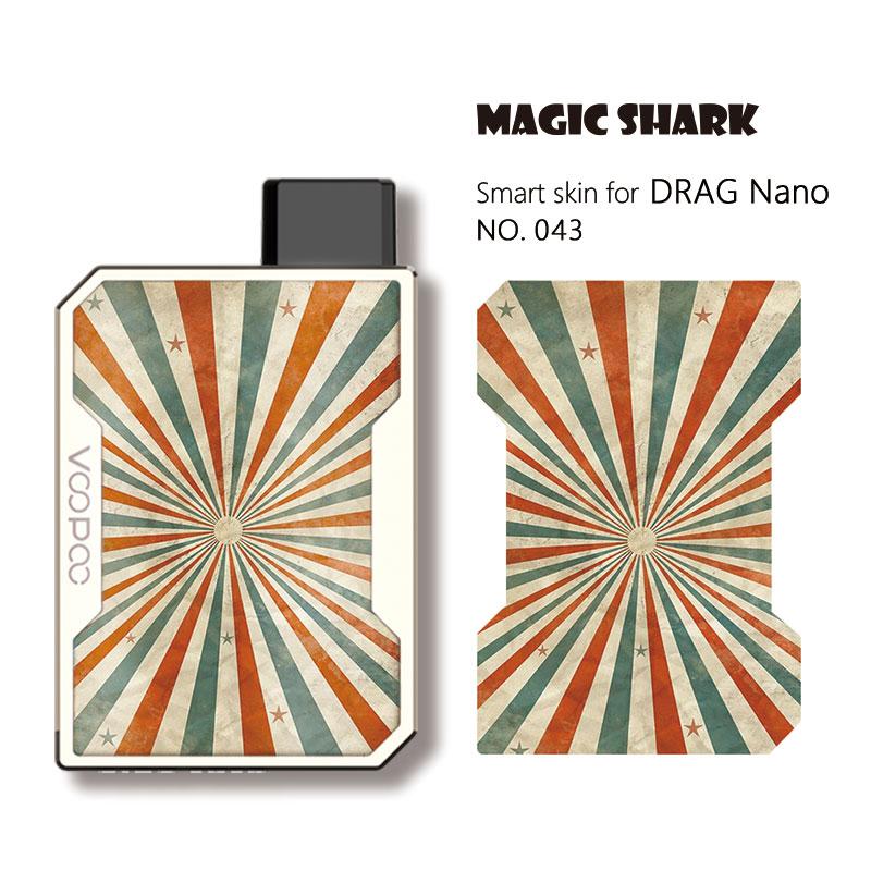 Magic Shark Game Leaf Dragon Ball Flower Super Saiyan Skull LOL JINX Case Sticker Skin Film for Voopoo Drag Nano: 043