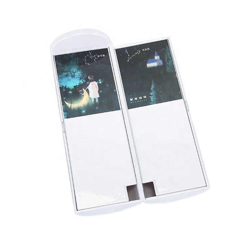 Stationery Box Newmebox School Cute Pencil Case For Students Double-sided Plastic Torage Boxes Hunter In The Sky