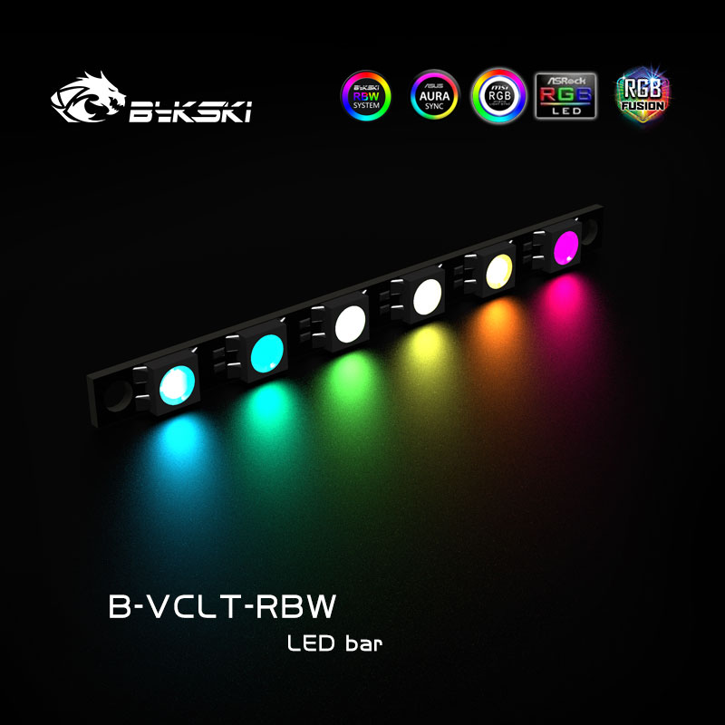 Bykski Rgb Led Strip Hard Licht Band Voor Water Blok (Cpu/Gpu/Geheugen...), 12V 4pin/5V 3Pin M/B Sync, Pc Cooling Mod Onderdelen, B-VCLT