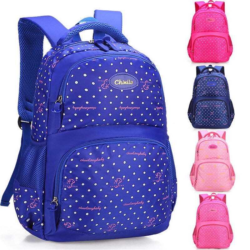 Cute School Bags backpack Reflective strip kids Princess Schoolbags High capacity Rucksack travel bags