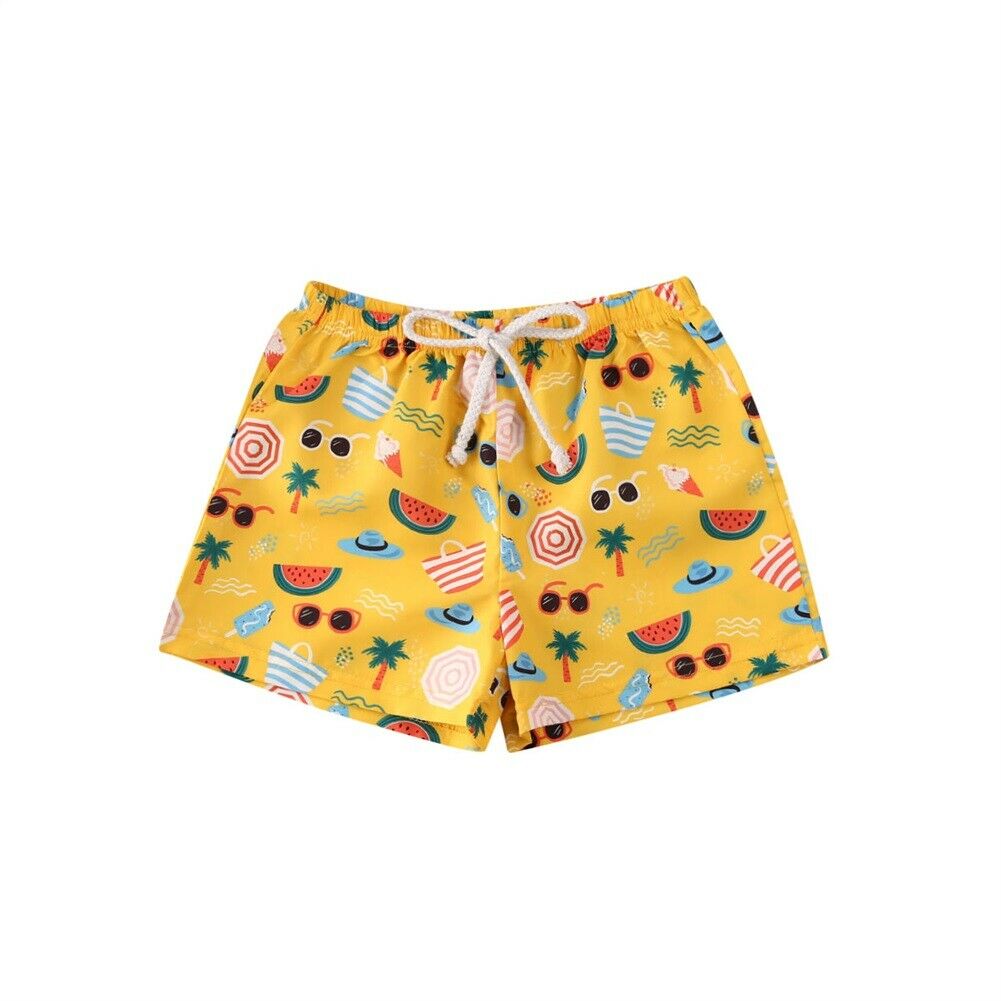 0-4T Peuter Strand Korte Bodems Slipje Baby Boy Meisje Kinderen Broek Drastring Shorts Bottoms Zwemmen Slipje Strand: Geel / 2 to 3 Years