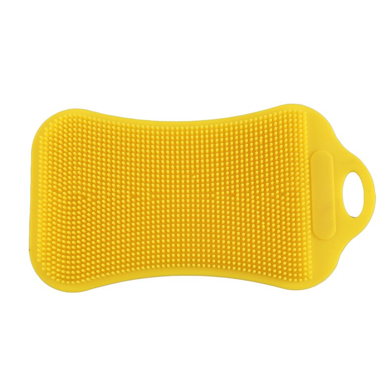 1Pc Silicone Dish Washing Sponge Scrubber Kitchen Cleaning Antibacterial Tool Dish Bowl Magic Cleaning Brush Scouring Pad Wash