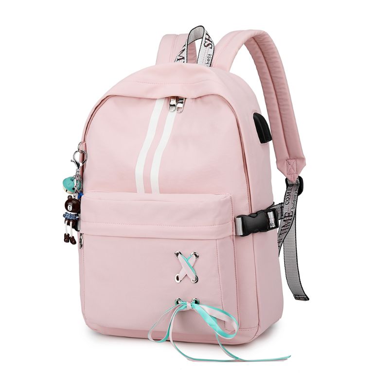 Anti-vol femmes réfléchissantes sac à dos USB Charge écouteurs trou sacs d'école filles voyage sacoche pour ordinateur portable sacs à main