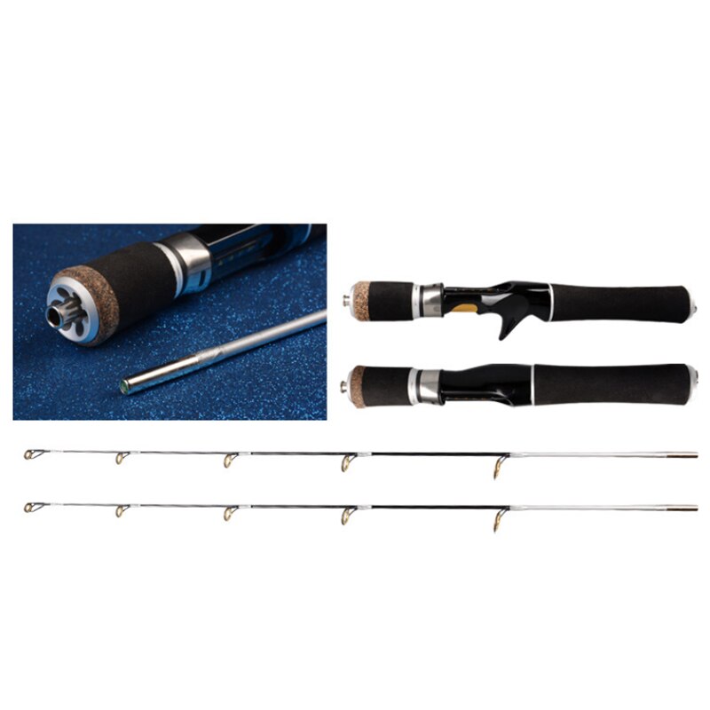 Ice Fishing Rod Set 55cm/85cm Epoxy Material Ultra Short Raft Rod Rod Travel Fishing Tackle