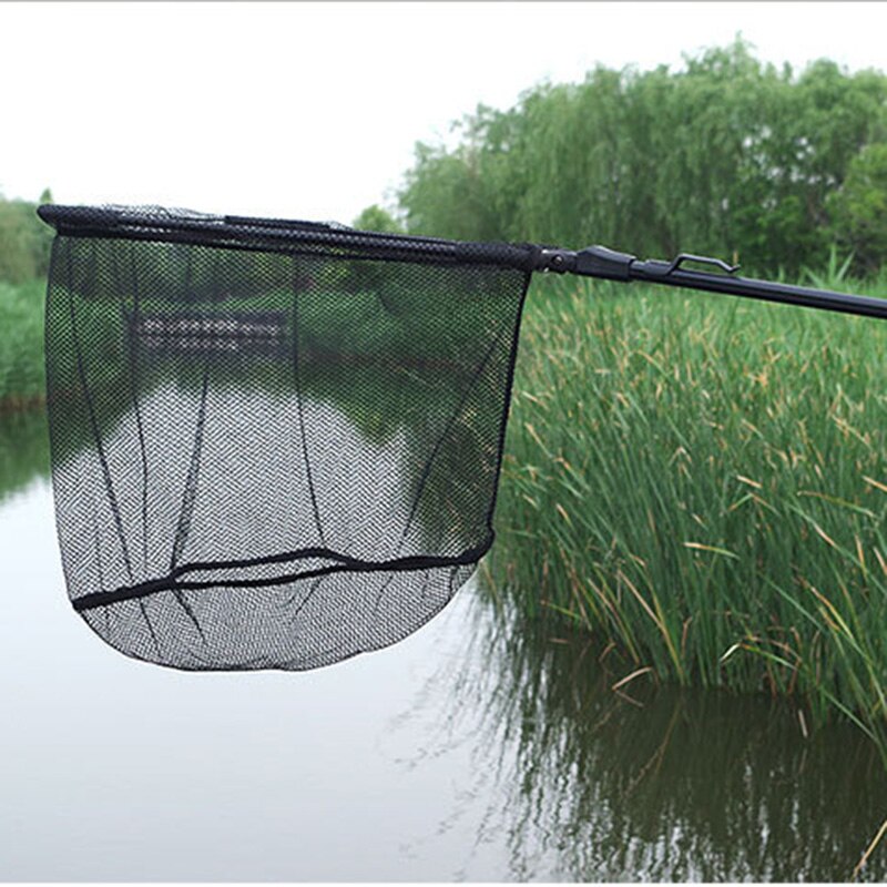 HERCULES Fishing Nets Collapsible Tools Rhombus Mesh Hole Depth Landing Dip Portable Aluminum Alloy Triangle Folding Fishing Net