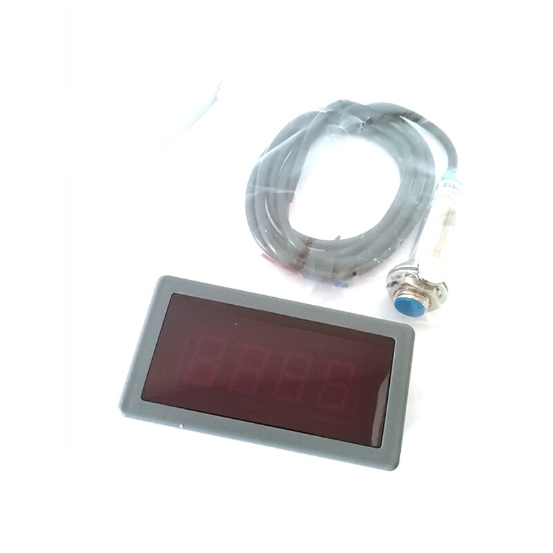 Blue LED RPM Tachometer＋NPN Hall Proximity Switch Sensor 3 Wires