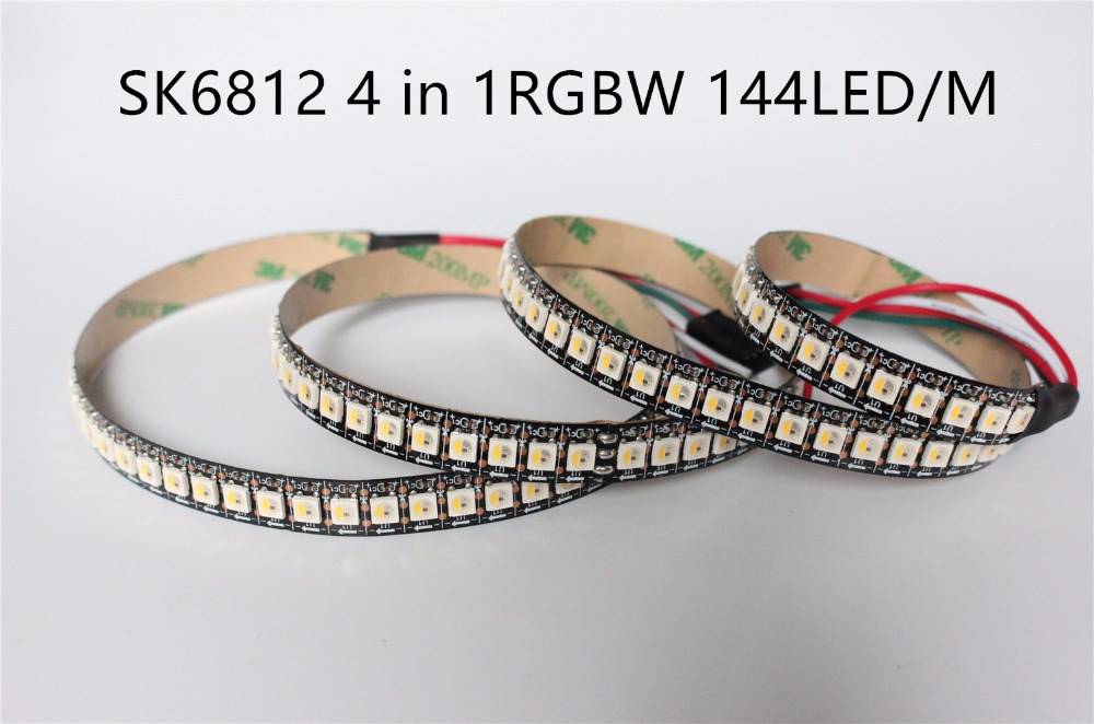SK6812 RGBW (Similar Ws2812b) 4 en 1 1m/4m/5m 30/60/144 Leds/Pixels/M Tira direccionable Individual WW NW IP30/65/67 DC5V