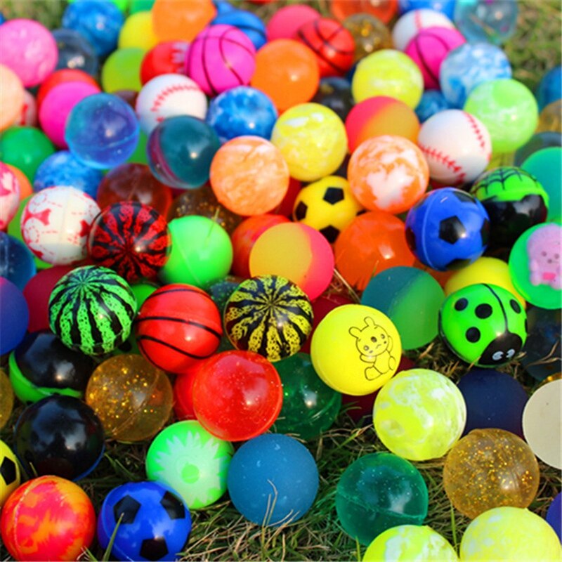 100 stuks kinder-ic springkussens, drijvende stuiterballen van rubber voor kinderen, zomerwaterzwembaden, speelgoed