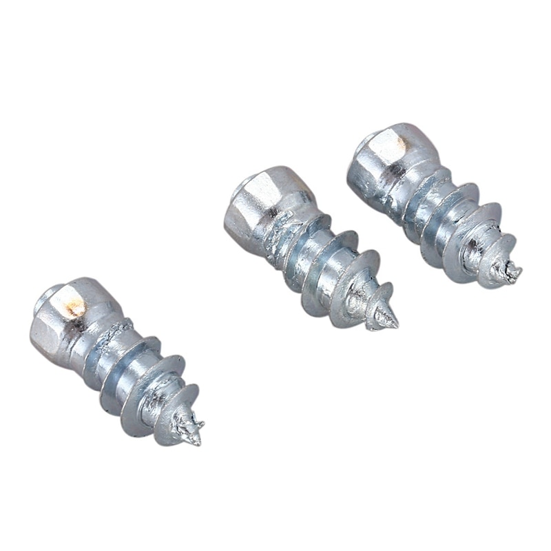 100Pcs 15mm/0.59 Inch Steel Wheel Tyre Stud Screws Snow Tire Spikes for Car Auto SUV ATV Snow Nail Anti-Slip Screws