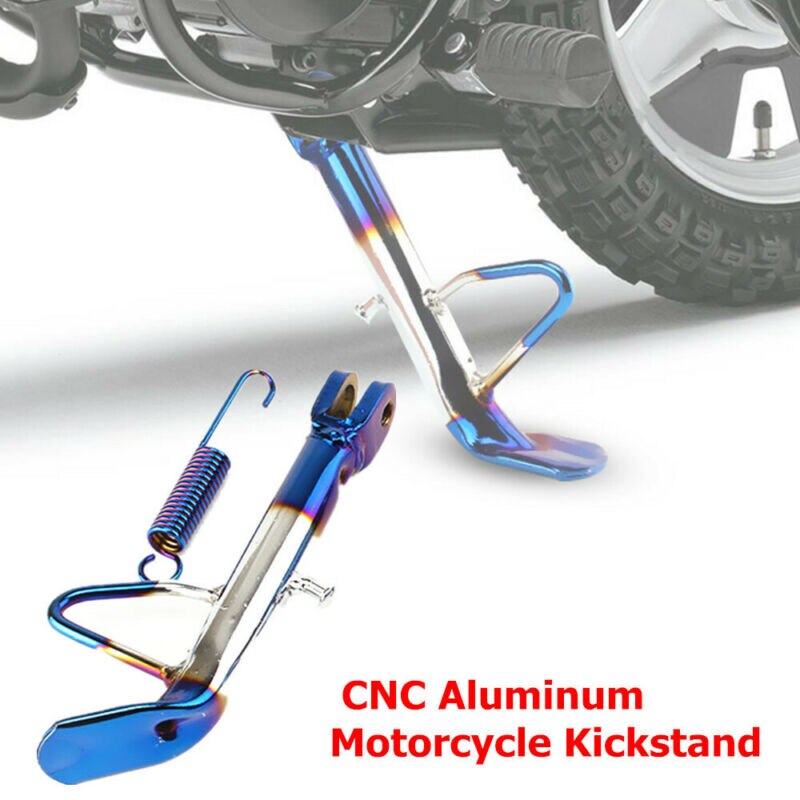 Cnc aluminium motorfiets scooter standaard zijstandaard poot geschikt voor honda kawasaki mooie en praktische motorfiets voetsteun