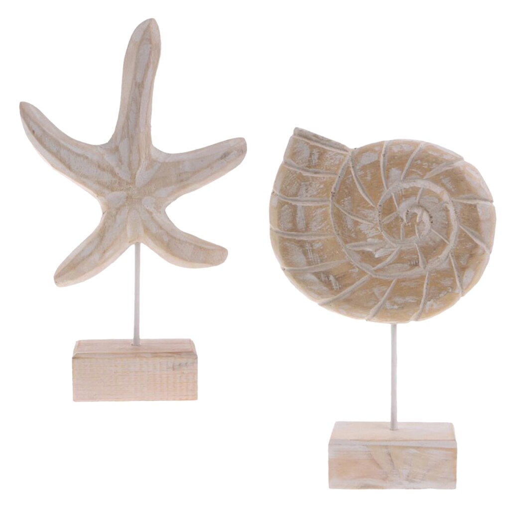 2 Pieces Handcraft Nautical Decorative Home Office Desktop Ornamental Model