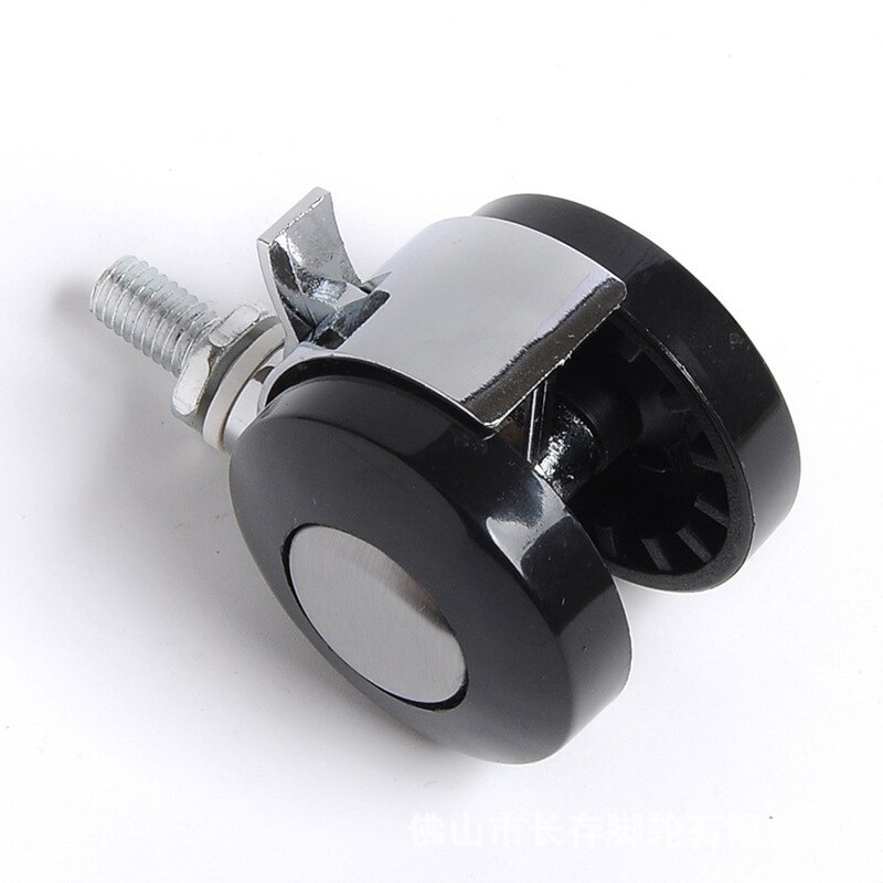 5 stuks vlakke bodemplaat met remwielen en wieltjes worden gebruikt om salontafels, bureaustoelen, kasten en droogrekken te verplaatsen zwart