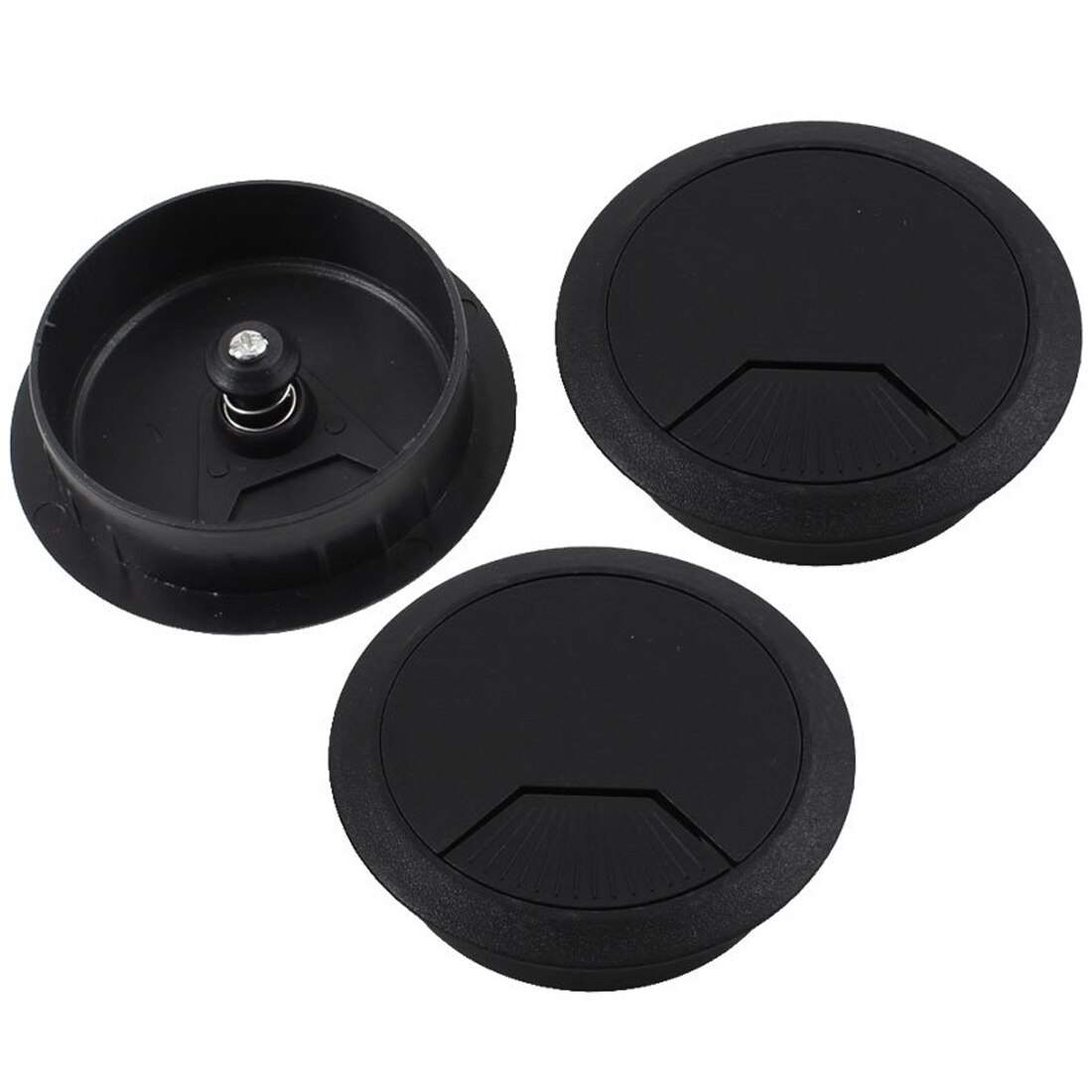 KSOL Stijl Desktop Computer PC Plastic Zwart Grommet Kabelopening Cover 5 Stks
