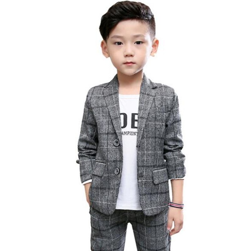 Traje casual para niños traje, conjunto de dos piezas de primavera y otoño para niños grandes, conjunto de dos piezas casual