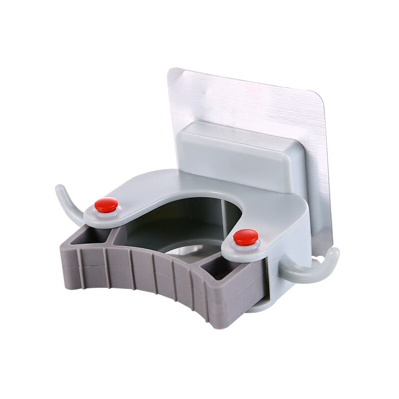 Cleaning Tools Holder Home Mop Clip Mop Hooks No Trace Mop Holder Bathroom Rack Household Organizer Kitchen Wall Sticker Rack