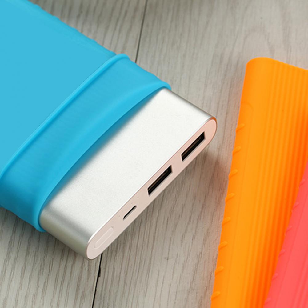 Beschermende Voor Xiaomi Power Bank Tweede Generatie 10000Mah Siliconen Protector Siliconen Stevige Power Bank Cover Voor Xiaomi Power