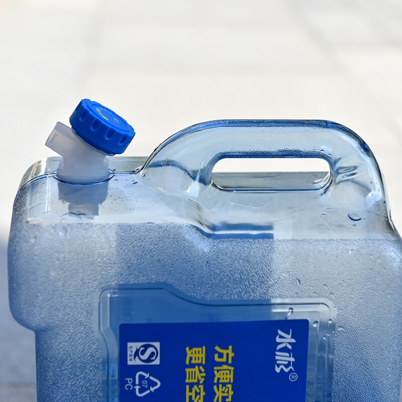 5 liter bærbar plastbeholder med vandhane til flydende tom pc vandtank til hjemmekontor rejser højt kvalitativt
