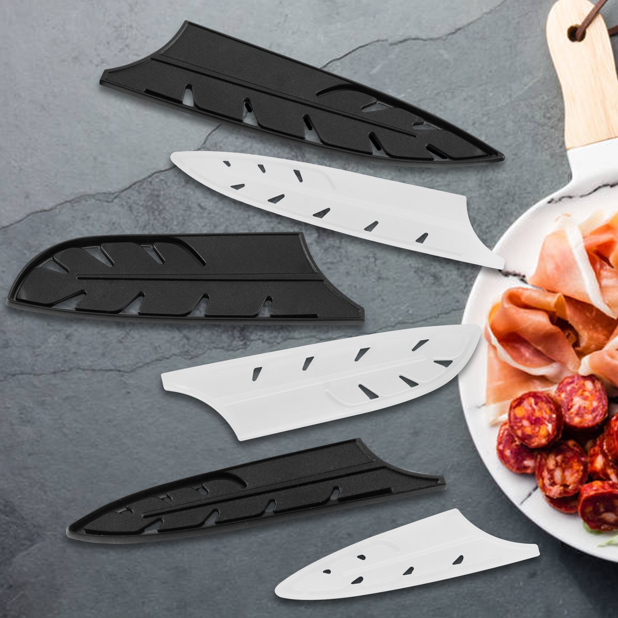 Knives Cover Non-toxic Food Safe Kitchen Knife Covers BPA-free Universal Protect Blade Sheath Edge Guards Case for Chef Knives