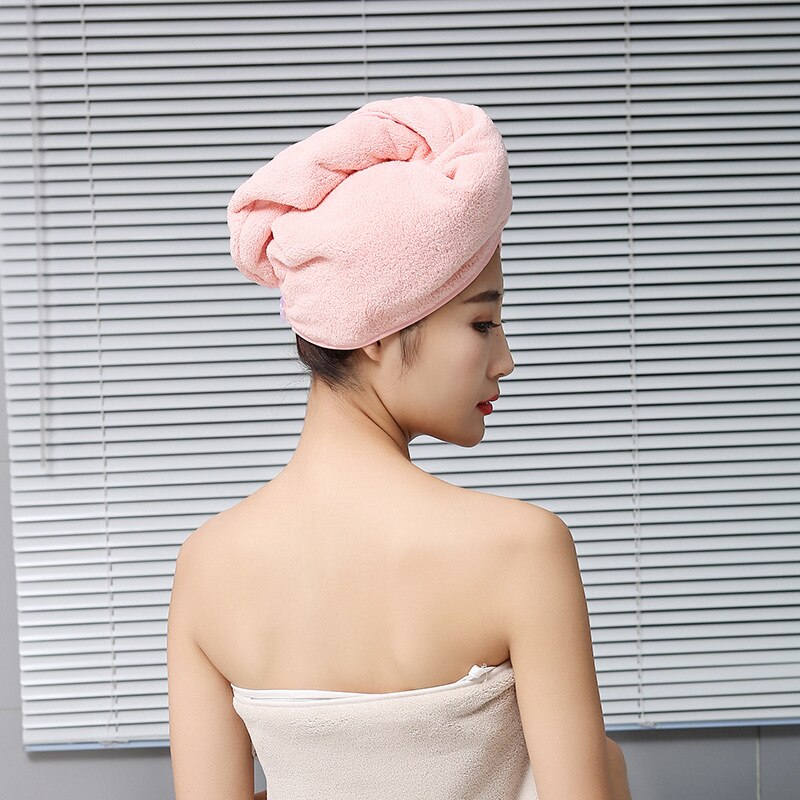 Nouvelle rayure cheveux serviette douce magique microfibre cheveux séchage rapide sèche serviette serviette de bain chapeau bouchon rapide Turban sec salle de bain Towe