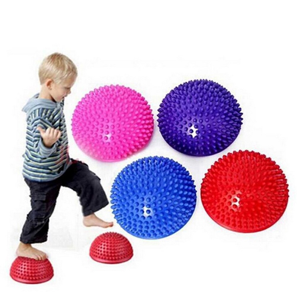 Uppblåsbara halvsfär yoga bollar pvc massage fitball övningar tränare balanseringsboll för gym pilates sport fitness sek 88