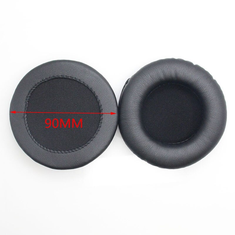 50mm 55mm 60mm 65mm 70mm 75mm 80mm 85mm 90mm 95mm 100mm 105mm Headphone Ear Pads Round PU Leather Ear Cushions Earpads: 90mm