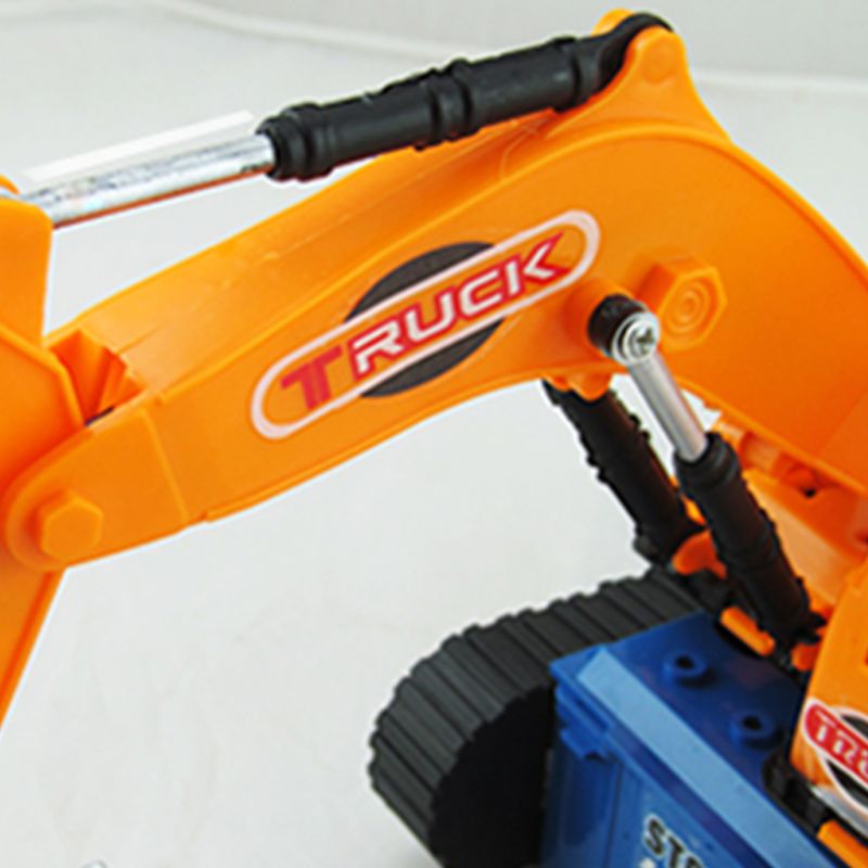 Electric Flashing LED Light Music Excavator Universal Wheel Car Vehicles MOLD