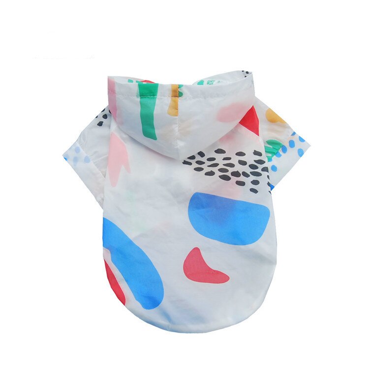 Hond Regenjas Ultra-Dunne Zon Bescherming Kleding Teddy Vip Pomeranian Kleine En Middelgrote Hond Huisdier Kleding Hond kleding: Multicolored / S