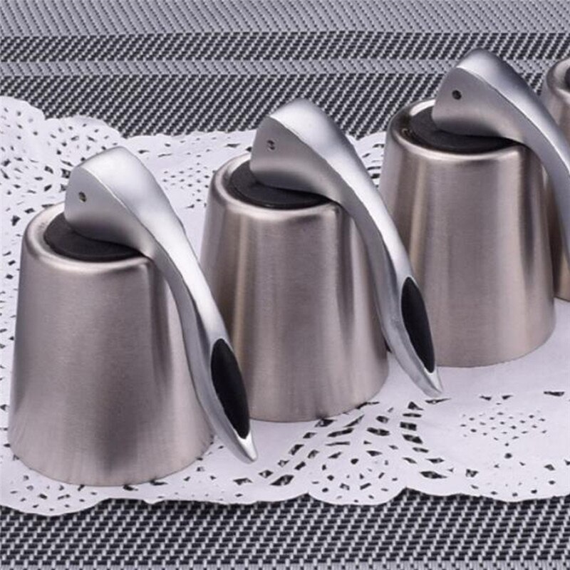 Imixlot Stainless Steel Vacuum Sealed Red Wine Bottle Stopper Sealer