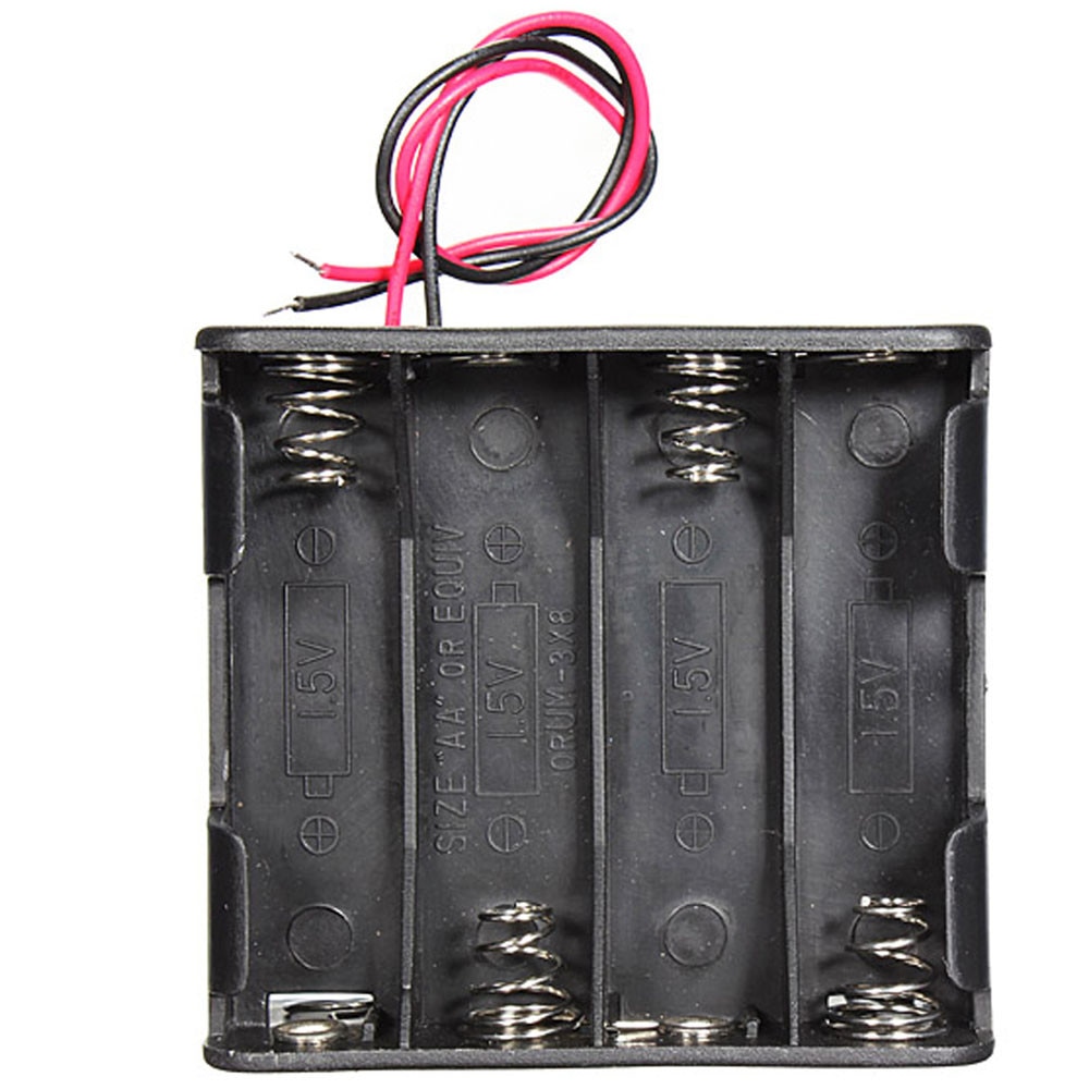 OMESHIN Coming Lovely 1Pc 8 AA 2A Battery 12V Clip Holder Black Box Case with Wire Leads