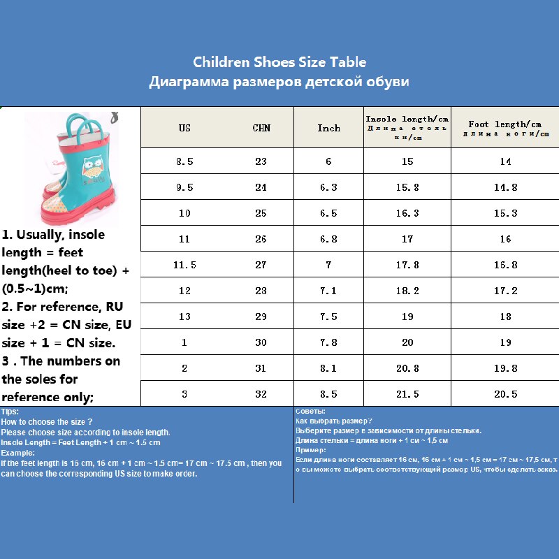 Kidshandle punho-it chuva bota sapato bonito dos desenhos animados da criança do bebê botas à prova dwaterproof água crianças sapatos de borracha crianças tornozelo bota para menina menino