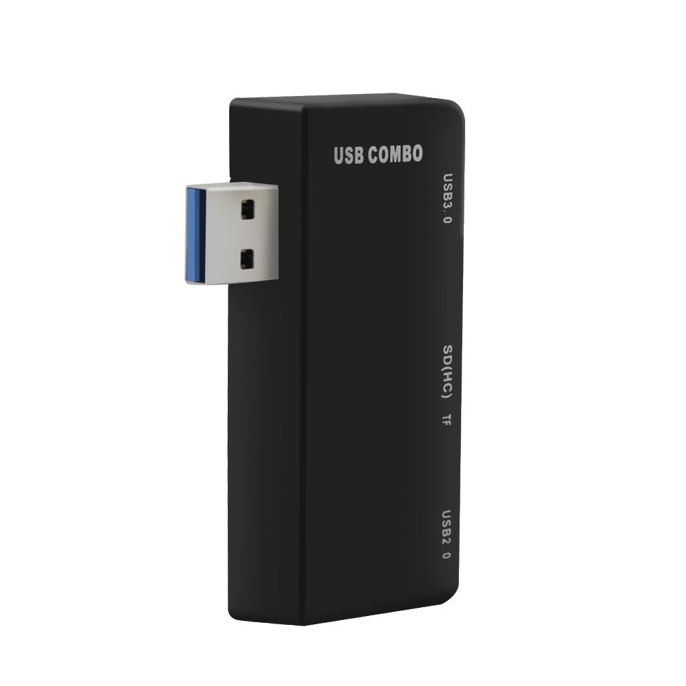 CHYI USB 3,0 Hub Accesorios para ordenador lector de tarjetas adaptador divisor Usb 3,0 con ranura para tarjeta SD/TF Micro USB para Laptop Surface Pro: Default Title