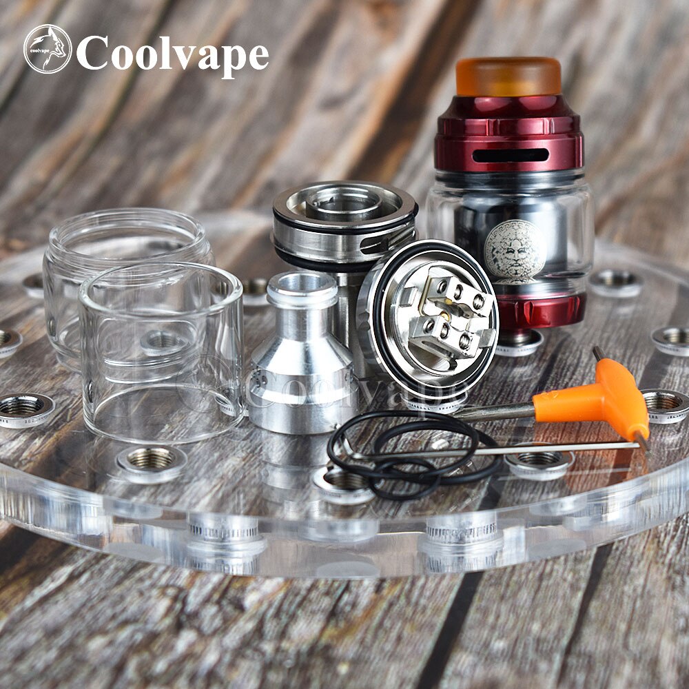 coolvape Zeus RTA Atomizer 3.5ml 4.5ml 510 thread vape tank with vaporizer rta rebuildable e cigatomizer vs Zeus X mesh RTA