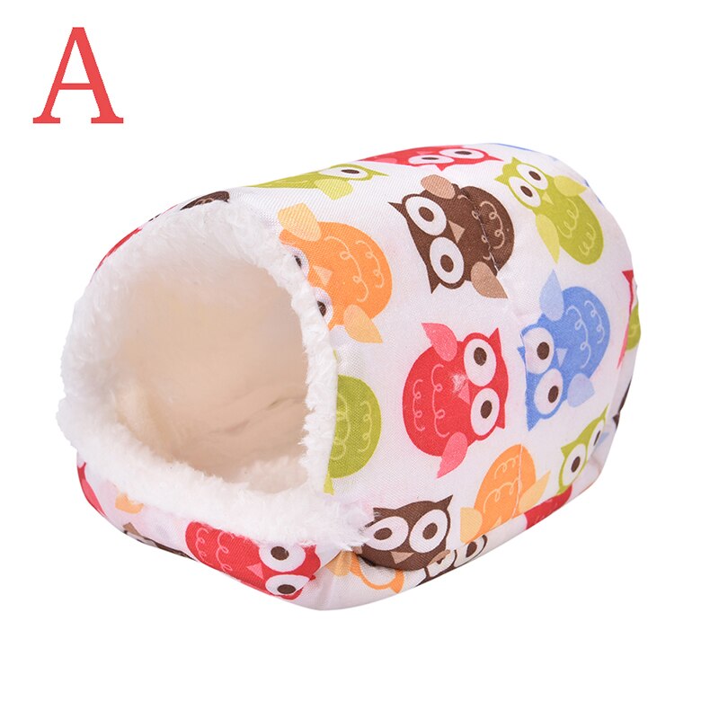 Cama suave de erizo para hámster, jaula de animales pequeños, accesorios para mascotas: A