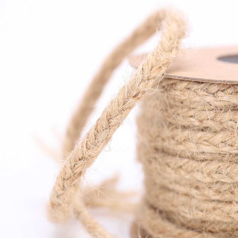 5Meter 0.5Cm Breed Natuurlijke Jute Touw Jute String Touw Roll Voor Tuin, Arts &amp; Crafts, home Decor, Verpakking: Default Title