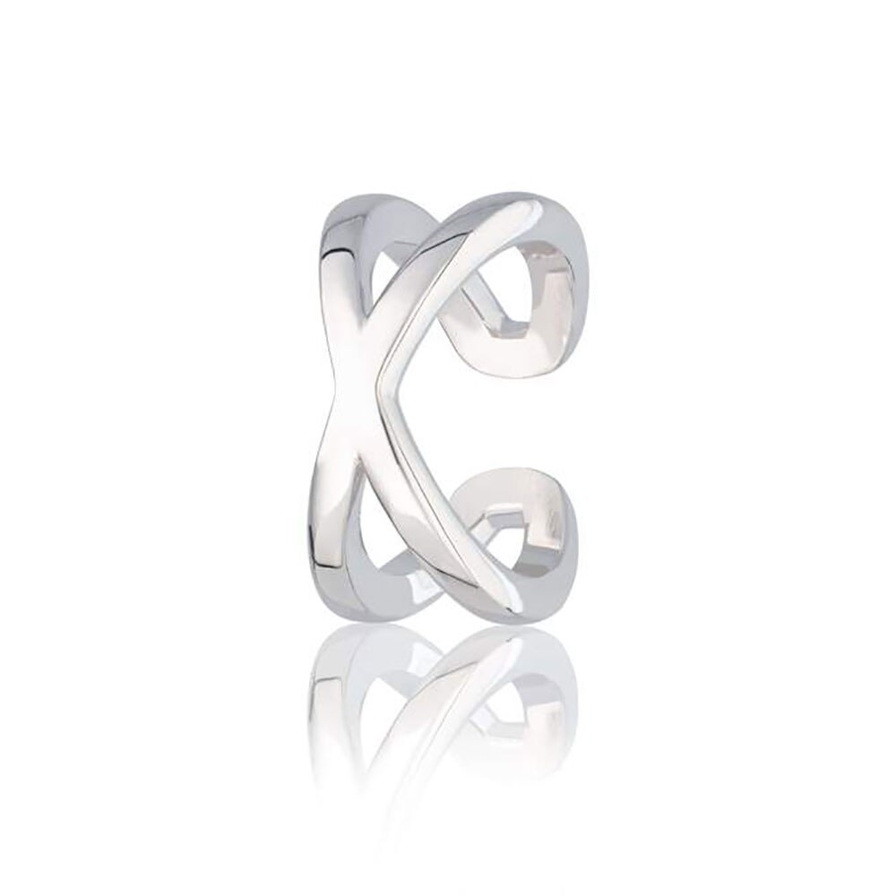 Moonmory-pendientes de plata de ley y arcoíris con Clip de Circonia cúbica, joyería de plata de ley 925, 12 estilos: silver cross cuff