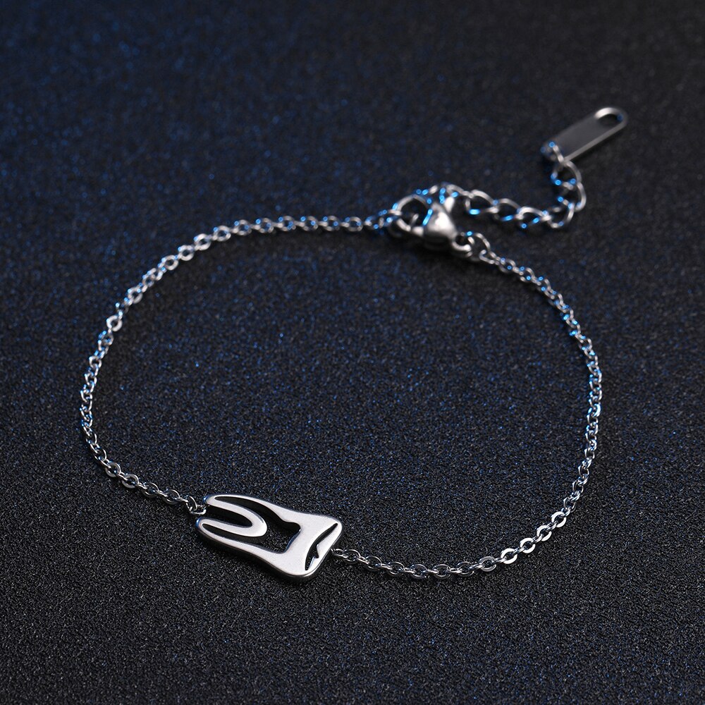 Cazador Creative Tooth Charms bracciali in acciaio inossidabile dentista simbolo medico bracciale Pulseira Bangle per regali gioielli donna