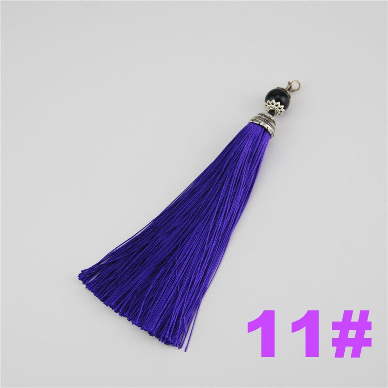 Rayon Bead Tassels 15cm 10pcs Handmade Supplies For Jewelry Findings DIY Curtain Embellish Accessories Fringe LS019: 11 purple