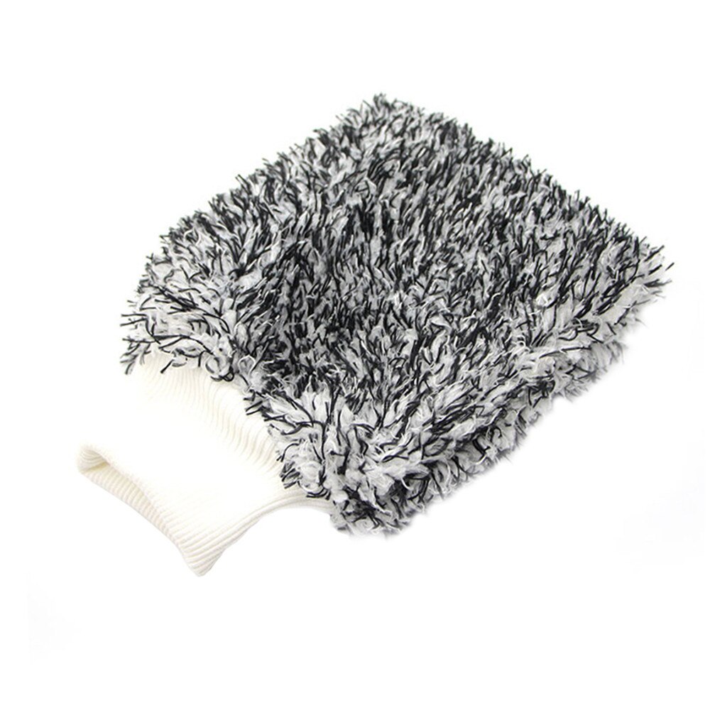Mjuk absorberande handske hög densitet bil rengöring ultra mjuk lätt att torka auto detaljering mikrofiber galenskap tvätt mitt trasa: Grå