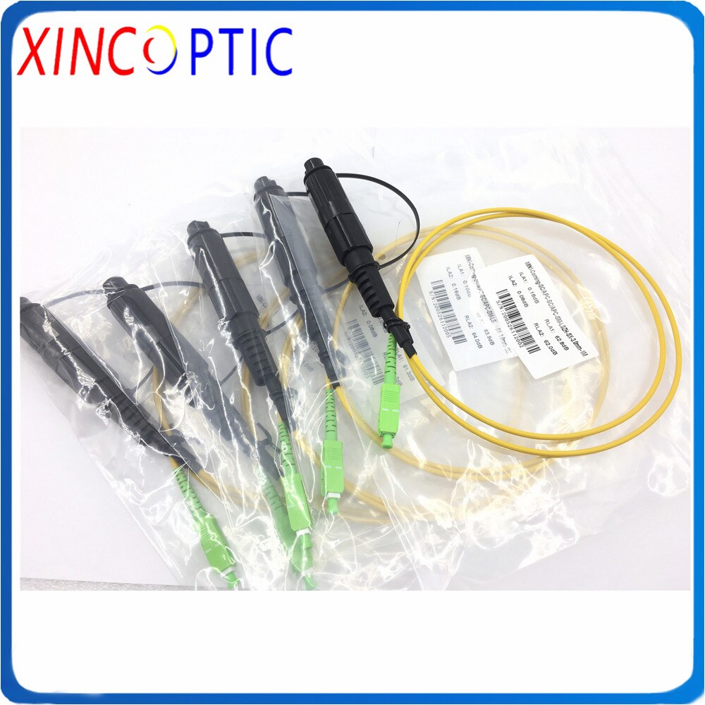 IP67 Waterproof Corning HUAWEI Mini SC/APC 1M 2M 3.0mm Yellow Cable to SC/APC OptiTap Jumper Optical Fiber Connector Patch Cord