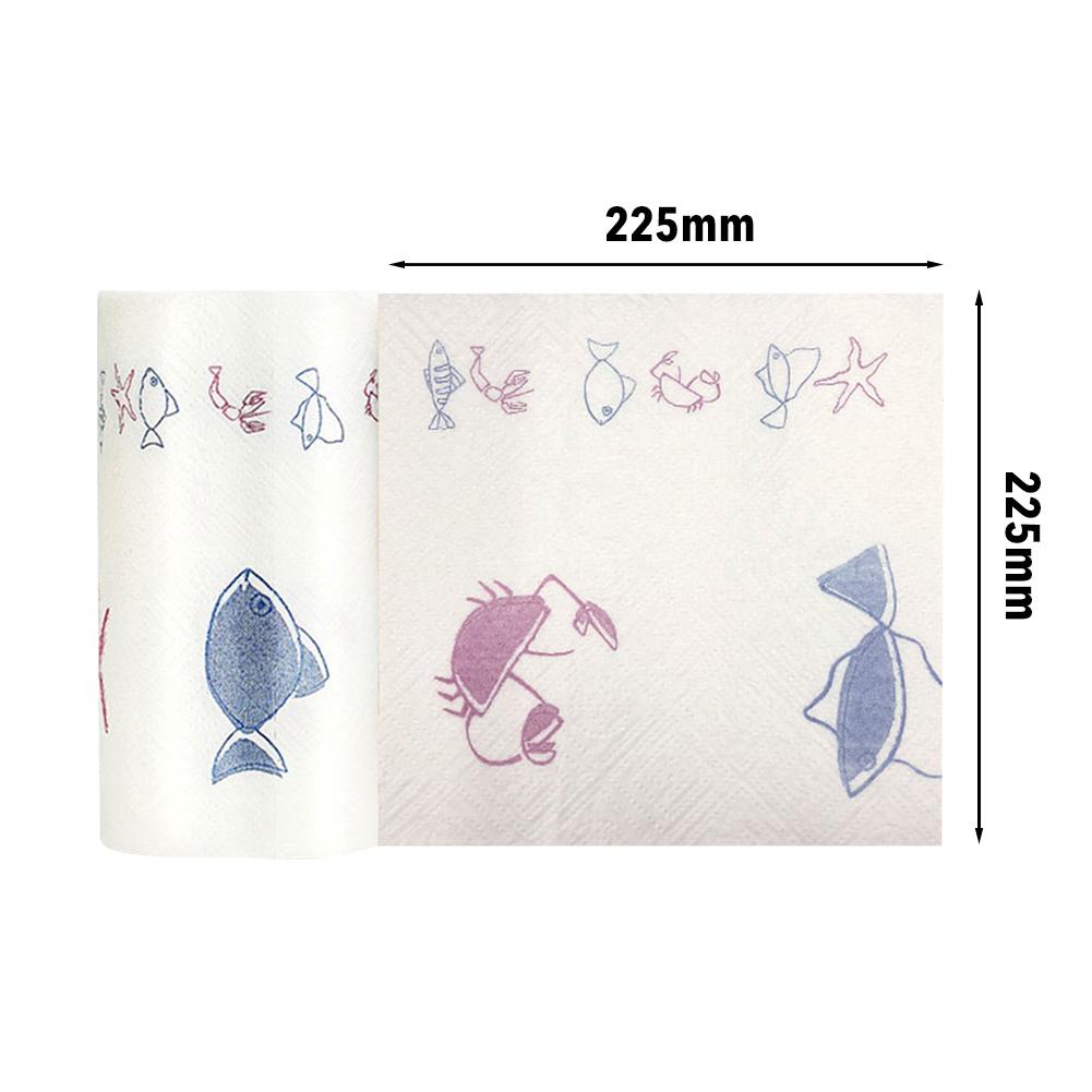 Kitchen Paper Oil-absorbing Paper Water-absorbing Fried Kitchen Paper Thick Special Tissue Paper Roll Oil-absorbing Tissue