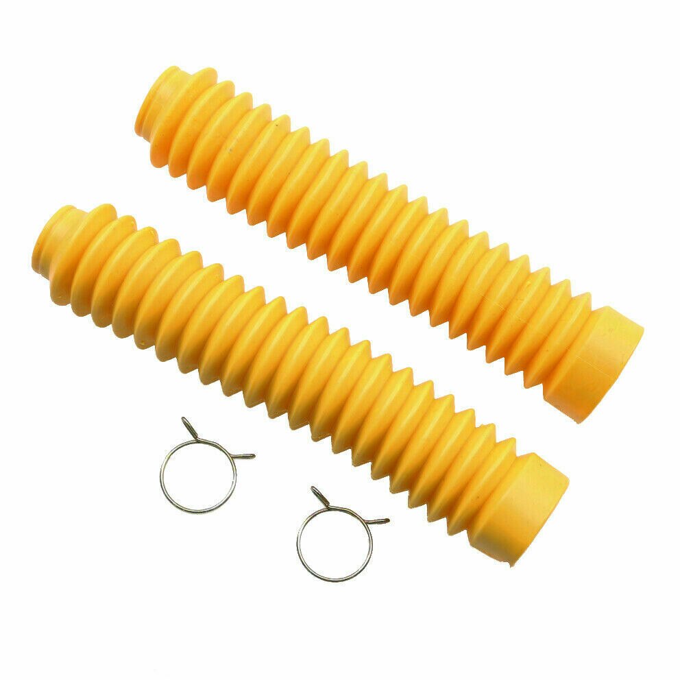 Moto moto de cross Amortiguador delantero amarillo 30mm horquilla de goma cubierta de la chaqueta de polvo de arranque