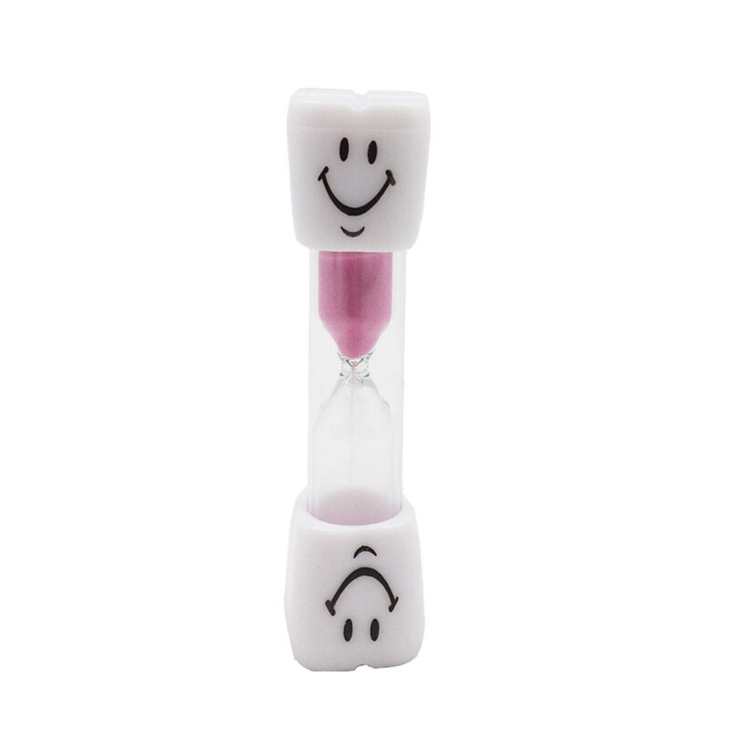 3 Minutes Colorful Hourglass Sandglass Sand Clock Timers Children Kids Toothbrush Timer Hourglass Sand Clock Egg Timer: Pink